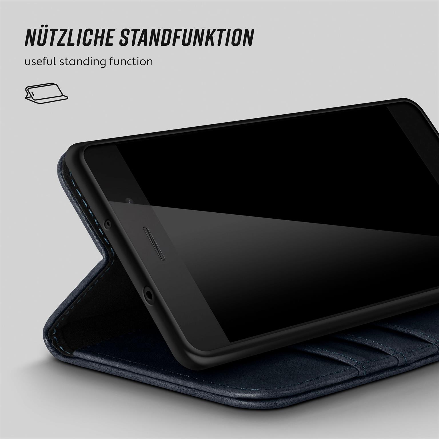 moex Casual Case Huawei P8 Lite 2015 Hülle klappbar Leder Optik – Weiteres Produktbild 4 moex Casual Case Huawei P8 Lite 2015 Hülle klappbar Leder Optik – Weiteres Produktbild 4