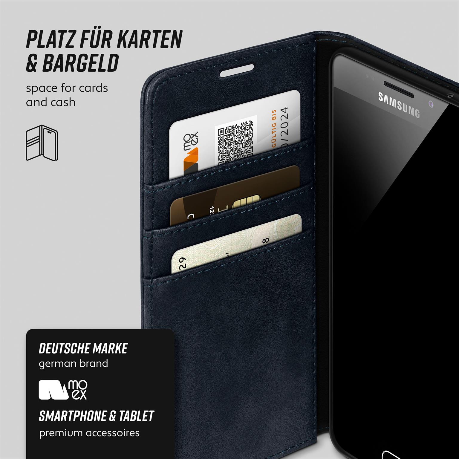 moex Casual Case Samsung Galaxy A5 (2016) Hülle klappbar Leder Optik – Weiteres Produktbild 3 moex Casual Case Samsung Galaxy A5 (2016) Hülle klappbar Leder Optik – Weiteres Produktbild 3