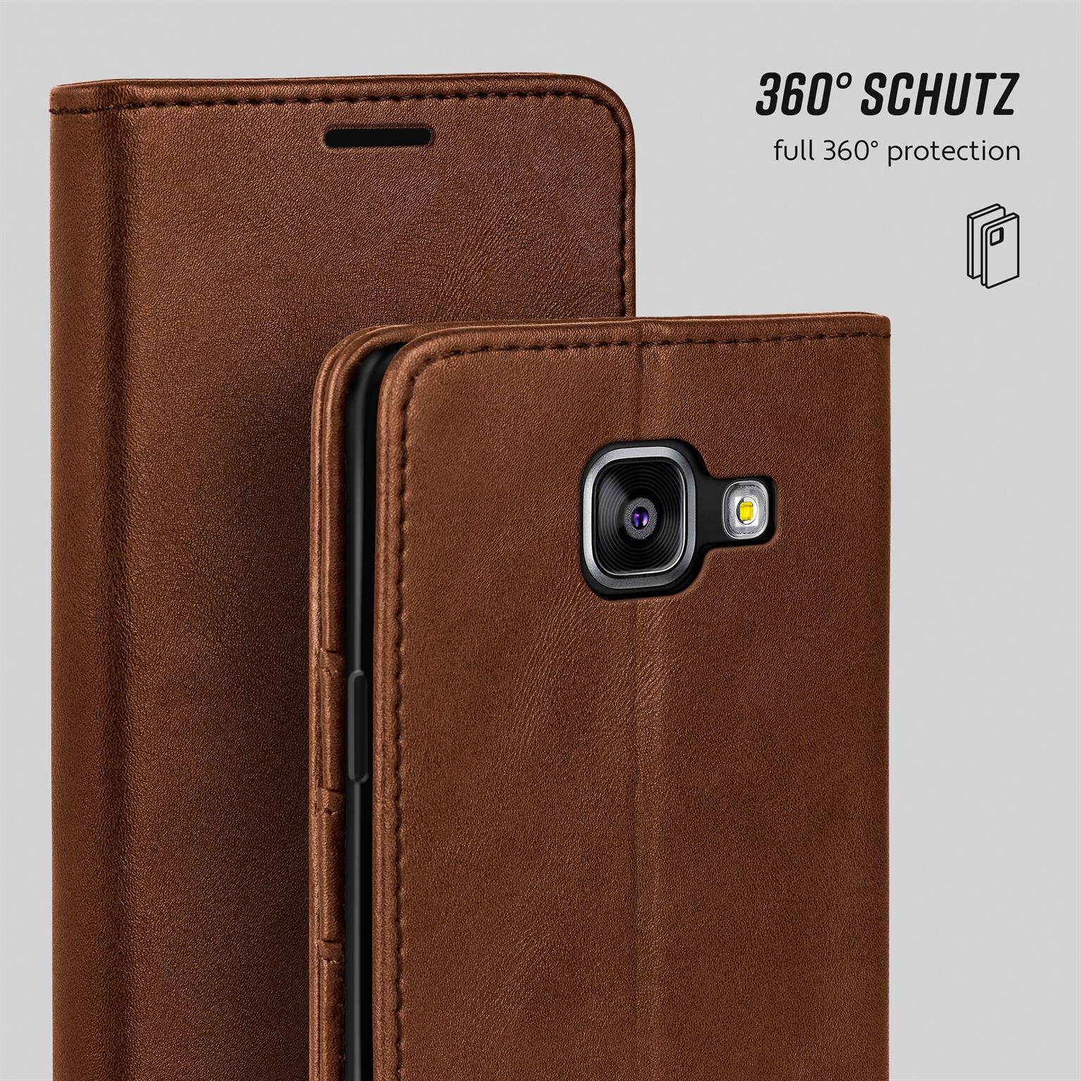 moex Casual Case Samsung Galaxy A5 (2016) Hülle klappbar Leder Optik – Weiteres Produktbild 5