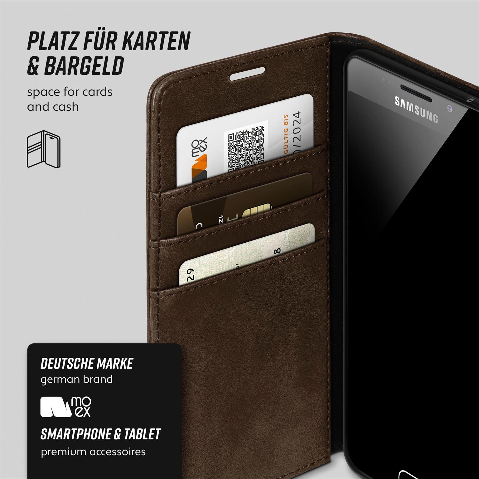 moex Casual Case Samsung Galaxy A5 (2016) Hülle klappbar Leder Optik – Weiteres Produktbild 3 moex Casual Case Samsung Galaxy A5 (2016) Hülle klappbar Leder Optik – Weiteres Produktbild 3