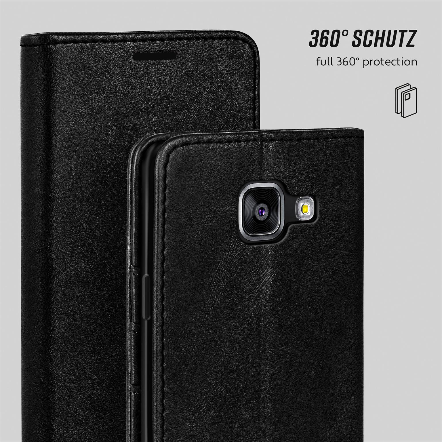 moex Casual Case Samsung Galaxy A5 (2016) Hülle klappbar Leder Optik – Weiteres Produktbild 5