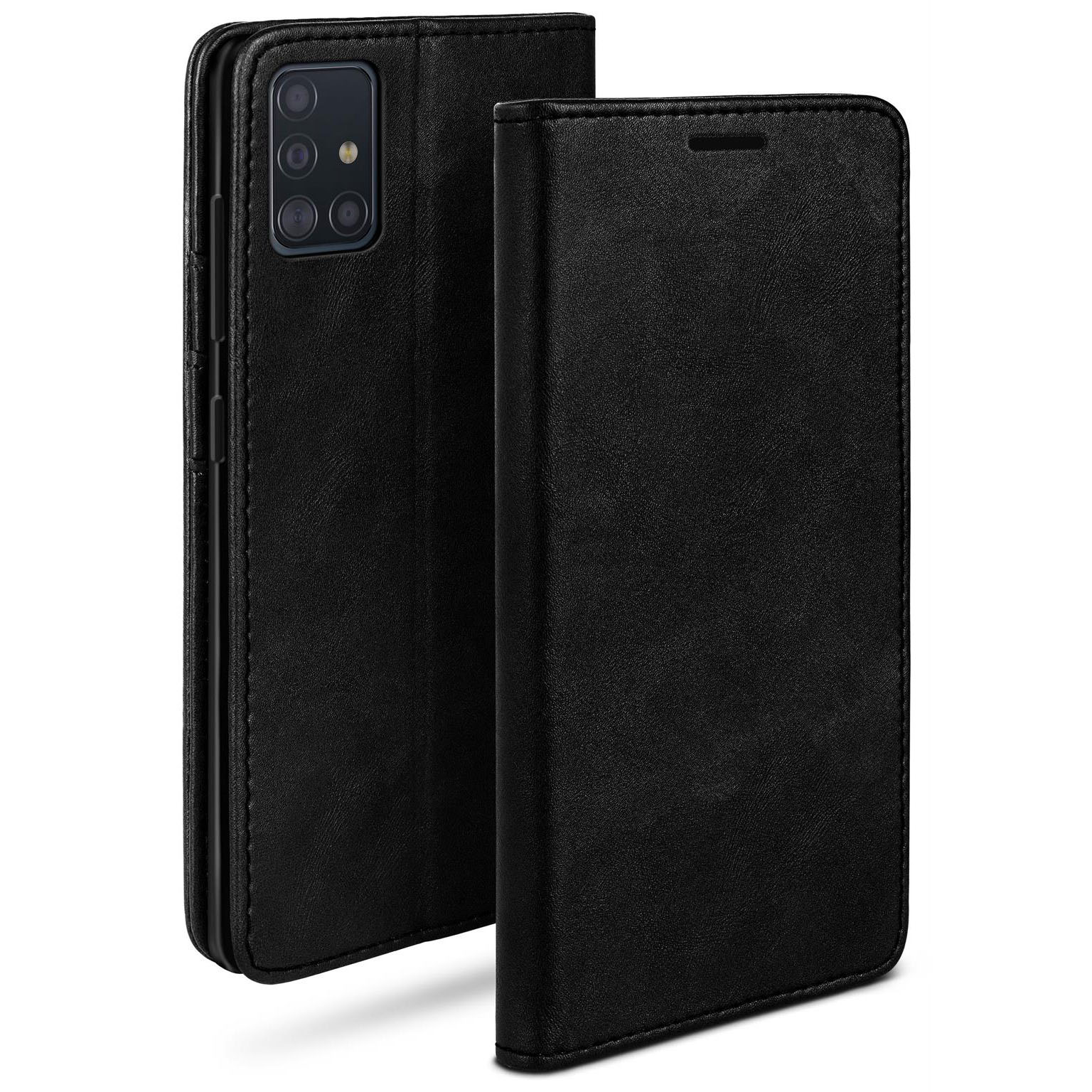 moex Casual Case Samsung Galaxy A51 Hülle klappbar Leder Optik – undefined