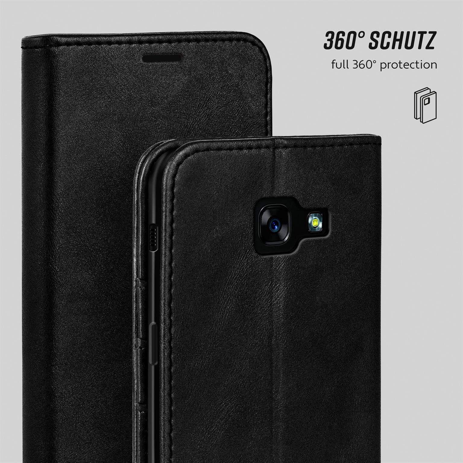 moex Casual Case Samsung Galaxy A7 (2017) Hülle klappbar Leder Optik – Weiteres Produktbild 5