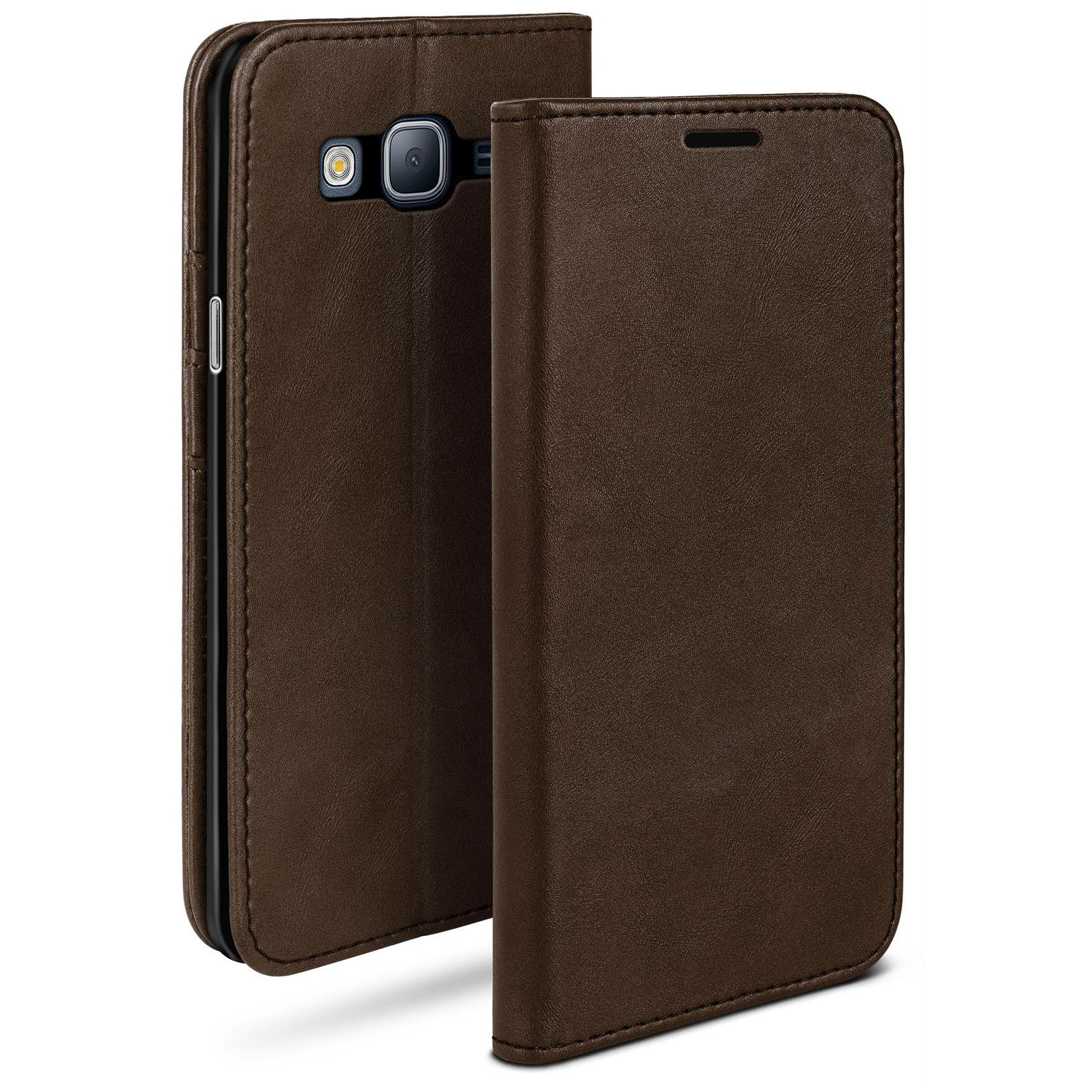 moex Casual Case Samsung Galaxy J3 (2016) Hülle klappbar Leder Optik Hauptbild