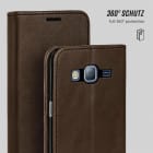 moex Casual Case Samsung Galaxy J3 (2016) Hülle klappbar Leder Optik – Produktbild 6