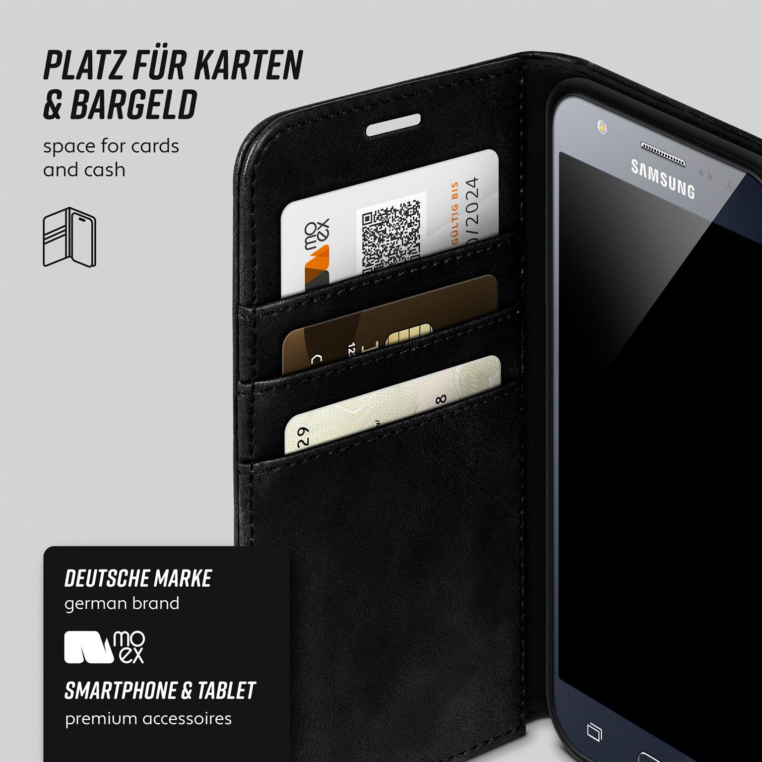 moex Casual Case Samsung Galaxy J5 (2015) Hülle klappbar Leder Optik – Weiteres Produktbild 3 moex Casual Case Samsung Galaxy J5 (2015) Hülle klappbar Leder Optik – Weiteres Produktbild 3