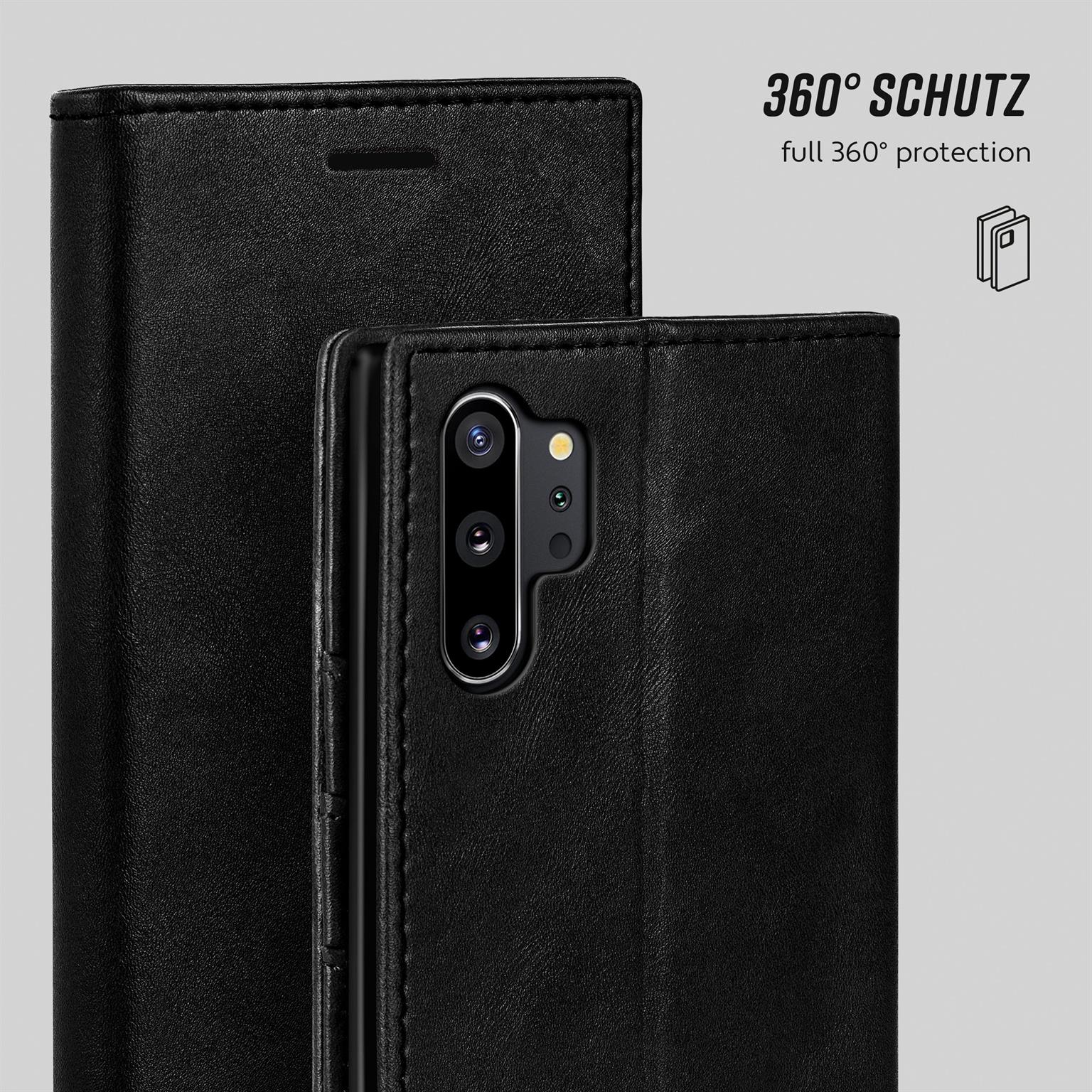 moex Casual Case Samsung Galaxy Note 10 Plus Hülle klappbar Leder Optik – Weiteres Produktbild 6