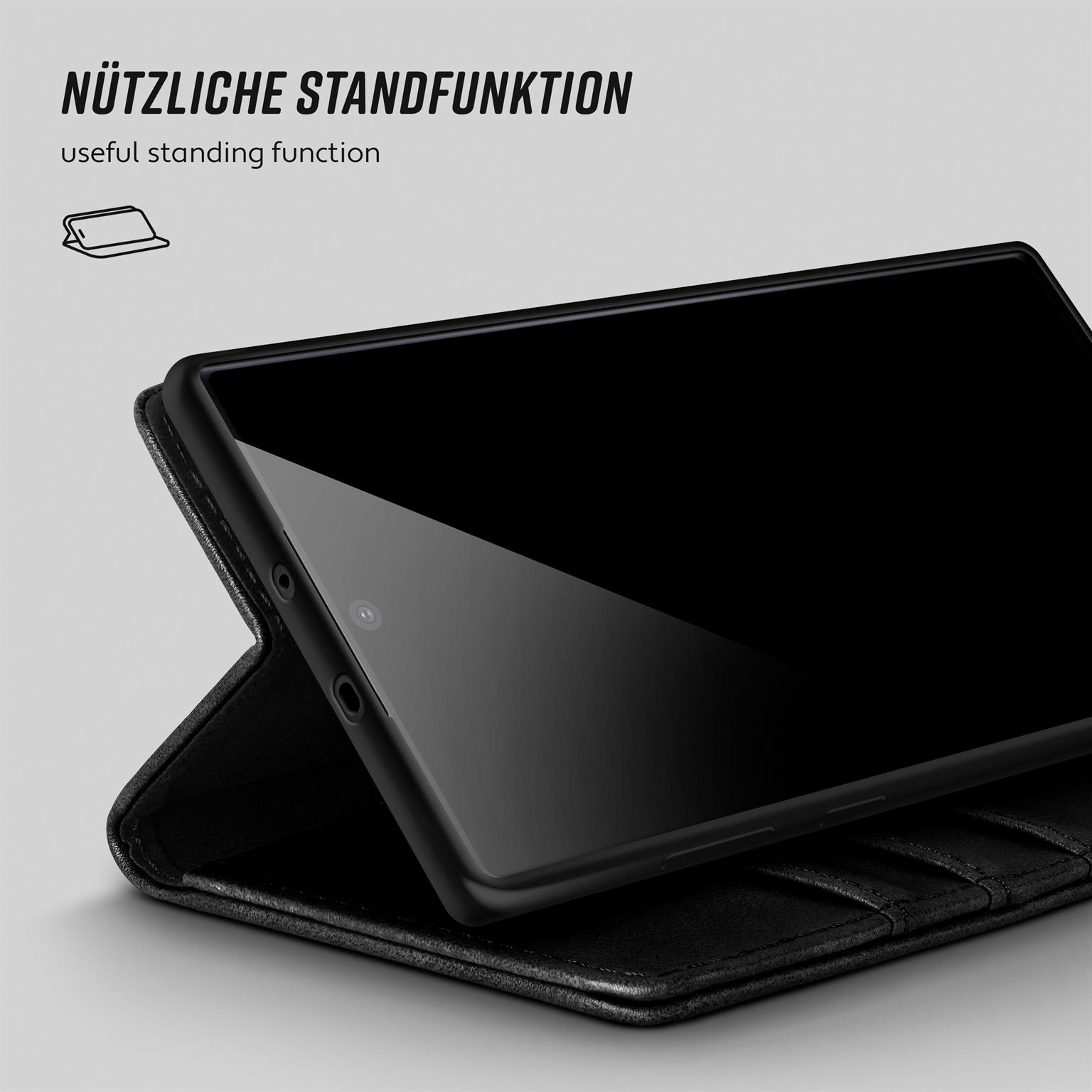 moex Casual Case Samsung Galaxy Note 10 Hülle klappbar Leder Optik – Weiteres Produktbild 3