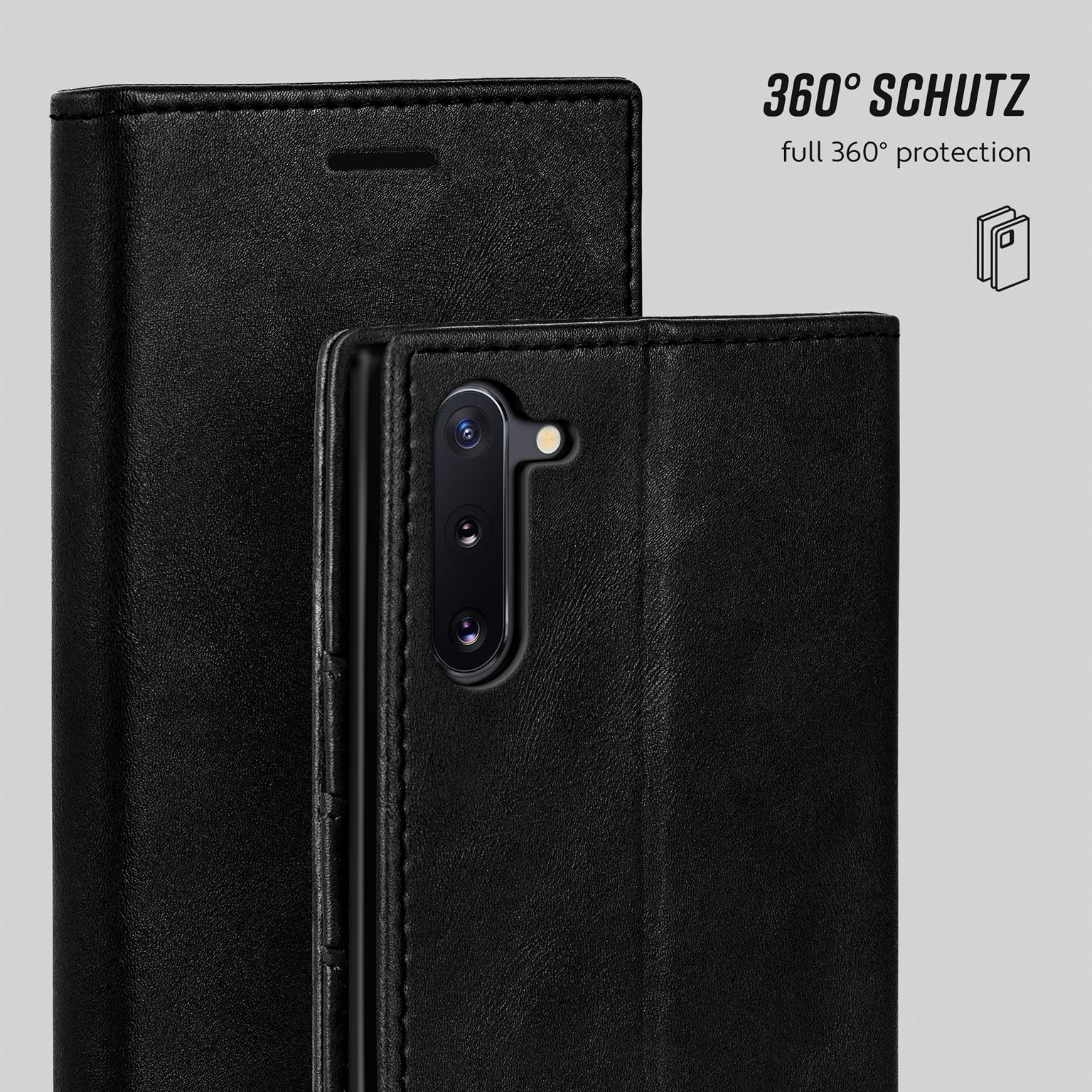 moex Casual Case Samsung Galaxy Note 10 Hülle klappbar Leder Optik – Weiteres Produktbild 5