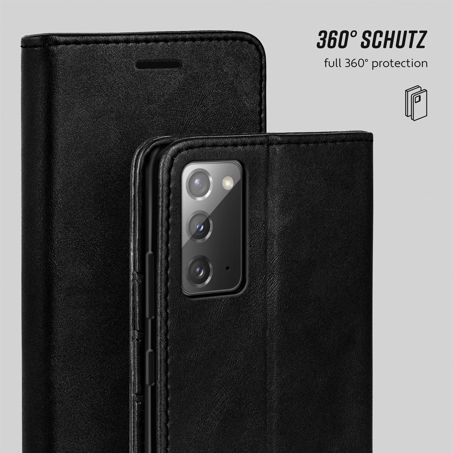 moex Casual Case Samsung Galaxy Note 20 5G Hülle klappbar Leder Optik – Weiteres Produktbild 6