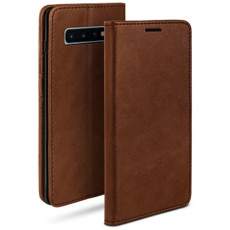 moex moex Casual Case Samsung Galaxy S10 Hülle klappbar Leder Optik – Sienna