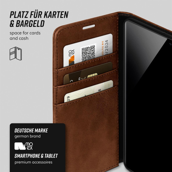 moex Casual Case Samsung Galaxy S10 Hülle klappbar Leder Optik – Weiteres Produktbild 3