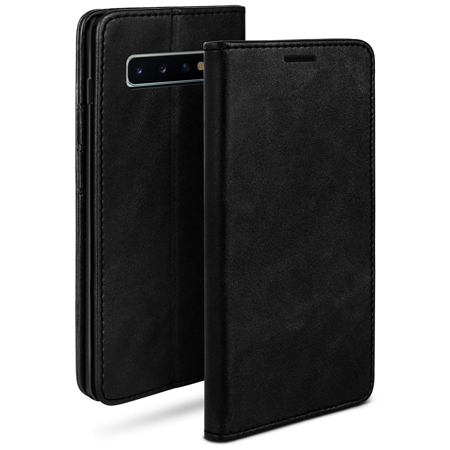 moex Casual Case Samsung Galaxy S10 Hülle klappbar Leder Optik – undefined