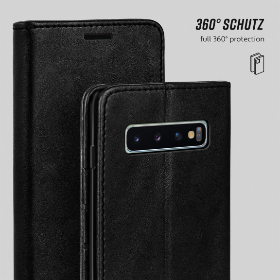 moex Casual Case Samsung Galaxy S10 Hülle klappbar Leder Optik – Weiteres Produktbild 6
