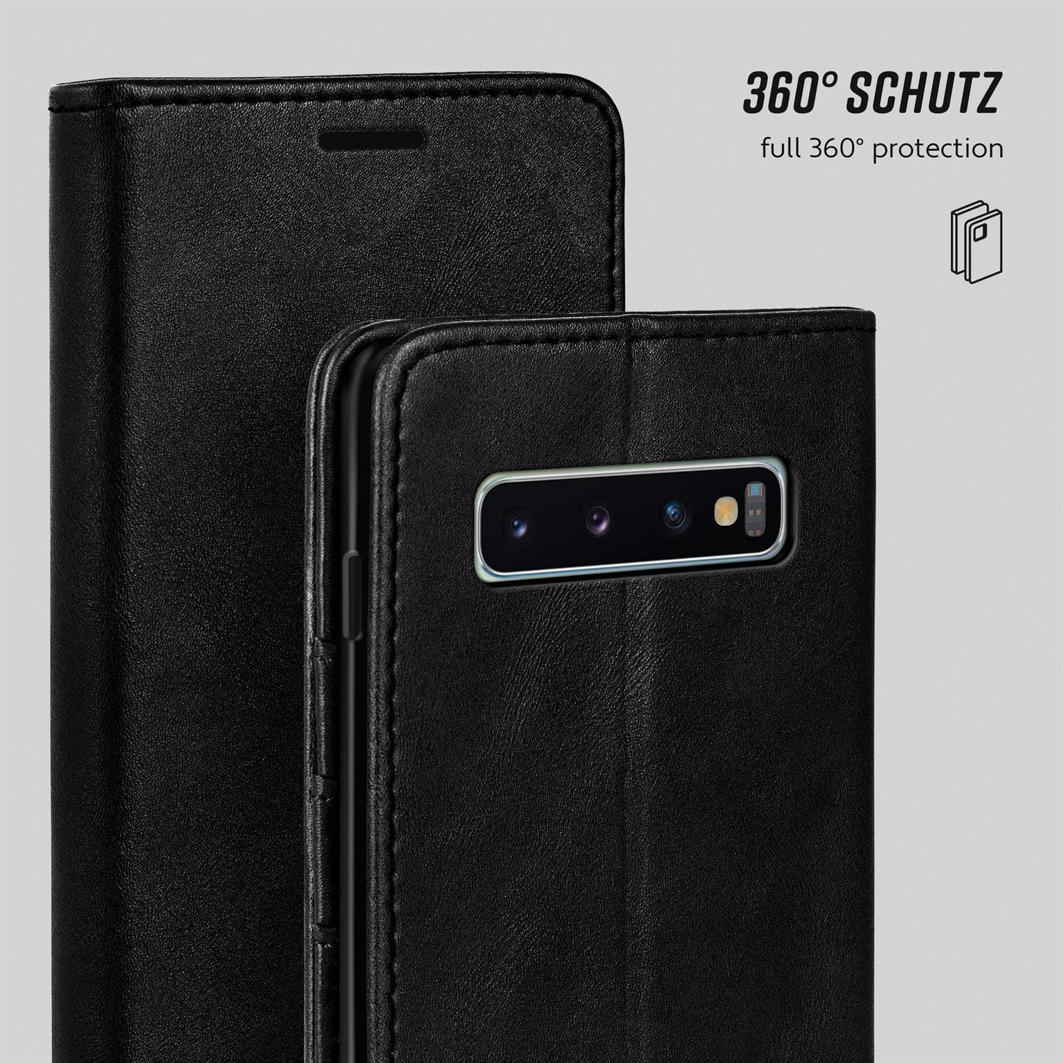 moex Casual Case Samsung Galaxy S10 Hülle klappbar Leder Optik – Weiteres Produktbild 6 moex Casual Case Samsung Galaxy S10 Hülle klappbar Leder Optik – Weiteres Produktbild 6
