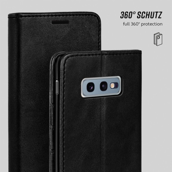 moex Casual Case Samsung Galaxy S10e Hülle klappbar Leder Optik – Weiteres Produktbild 6
