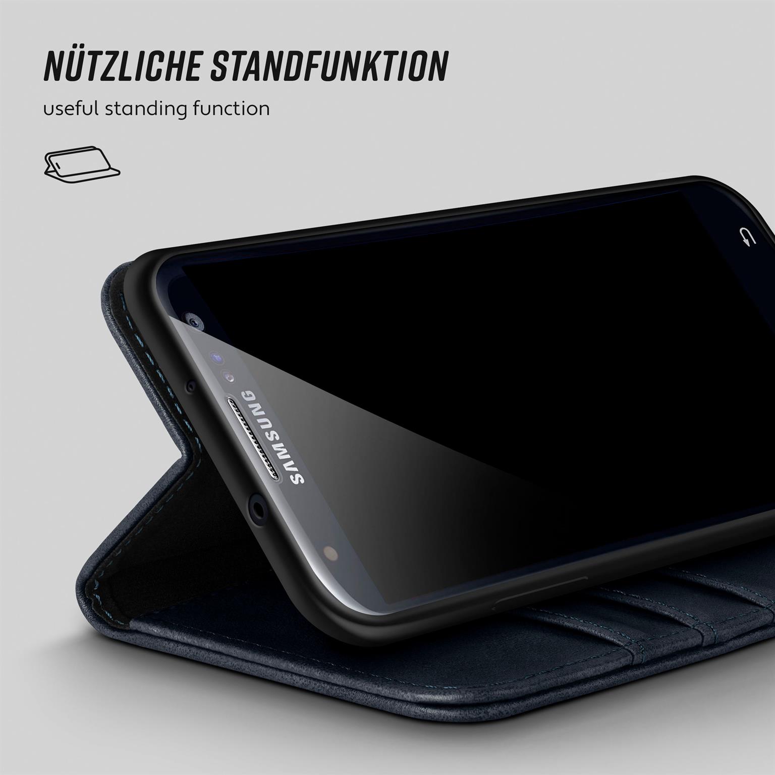 moex Casual Case Samsung Galaxy S3 Hülle klappbar Leder Optik – Weiteres Produktbild 3