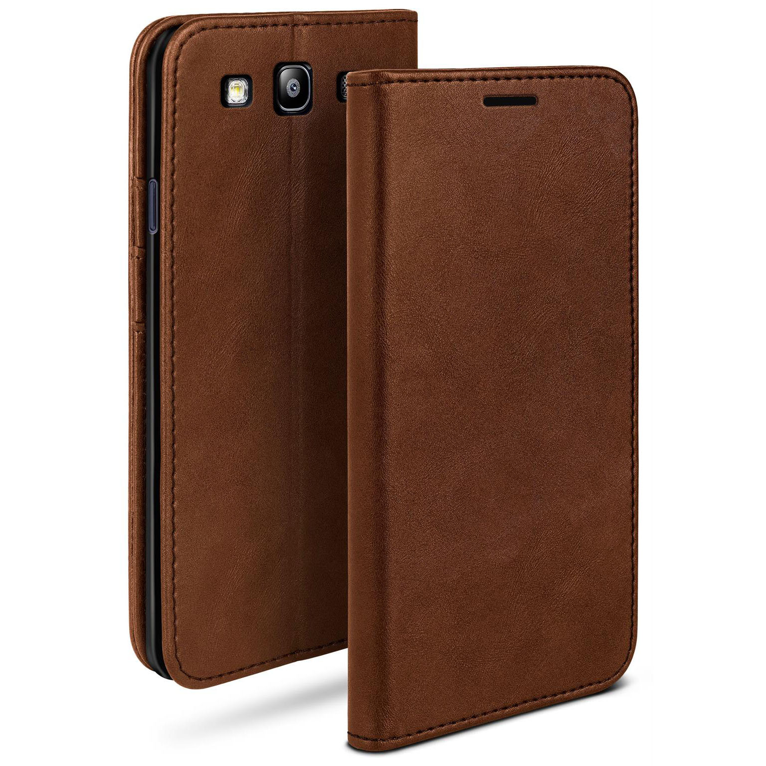 moex Casual Case Samsung Galaxy S3 Hülle klappbar Leder Optik Hauptbild