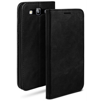 moex Casual Case Samsung Galaxy S3 Neo Hülle klappbar Leder Optik – Onyx moex Casual Case Samsung Galaxy S3 Neo Hülle klappbar Leder Optik – Onyx