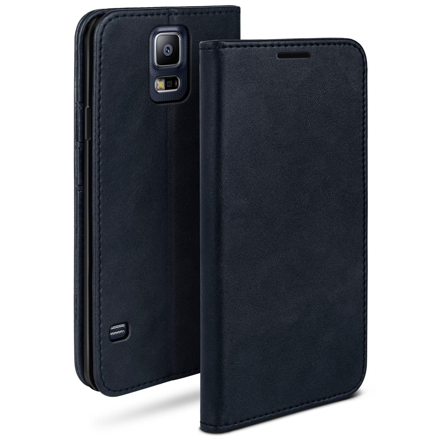 moex Casual Case Samsung Galaxy S5 Hülle klappbar Leder Optik – Weiteres Produktbild 1 moex Casual Case Samsung Galaxy S5 Hülle klappbar Leder Optik – Weiteres Produktbild 1