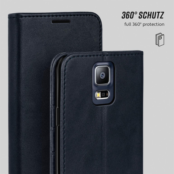 moex Casual Case Samsung Galaxy S5 Hülle klappbar Leder Optik – Weiteres Produktbild 6 moex Casual Case Samsung Galaxy S5 Hülle klappbar Leder Optik – Weiteres Produktbild 6