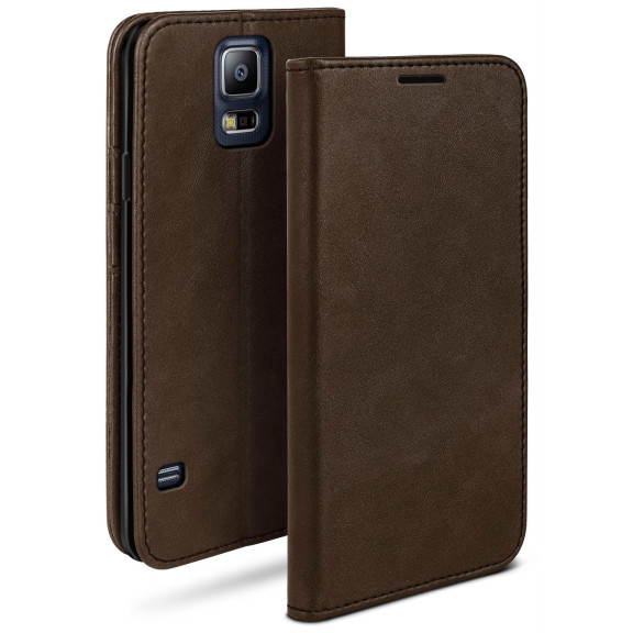 moex Casual Case Samsung Galaxy S5 Hülle klappbar Leder Optik – Weiteres Produktbild 1