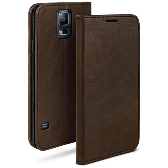 moex Casual Case Samsung Galaxy S5 Neo Hülle klappbar Leder Optik – Dark-Soil moex Casual Case Samsung Galaxy S5 Neo Hülle klappbar Leder Optik – Dark-Soil