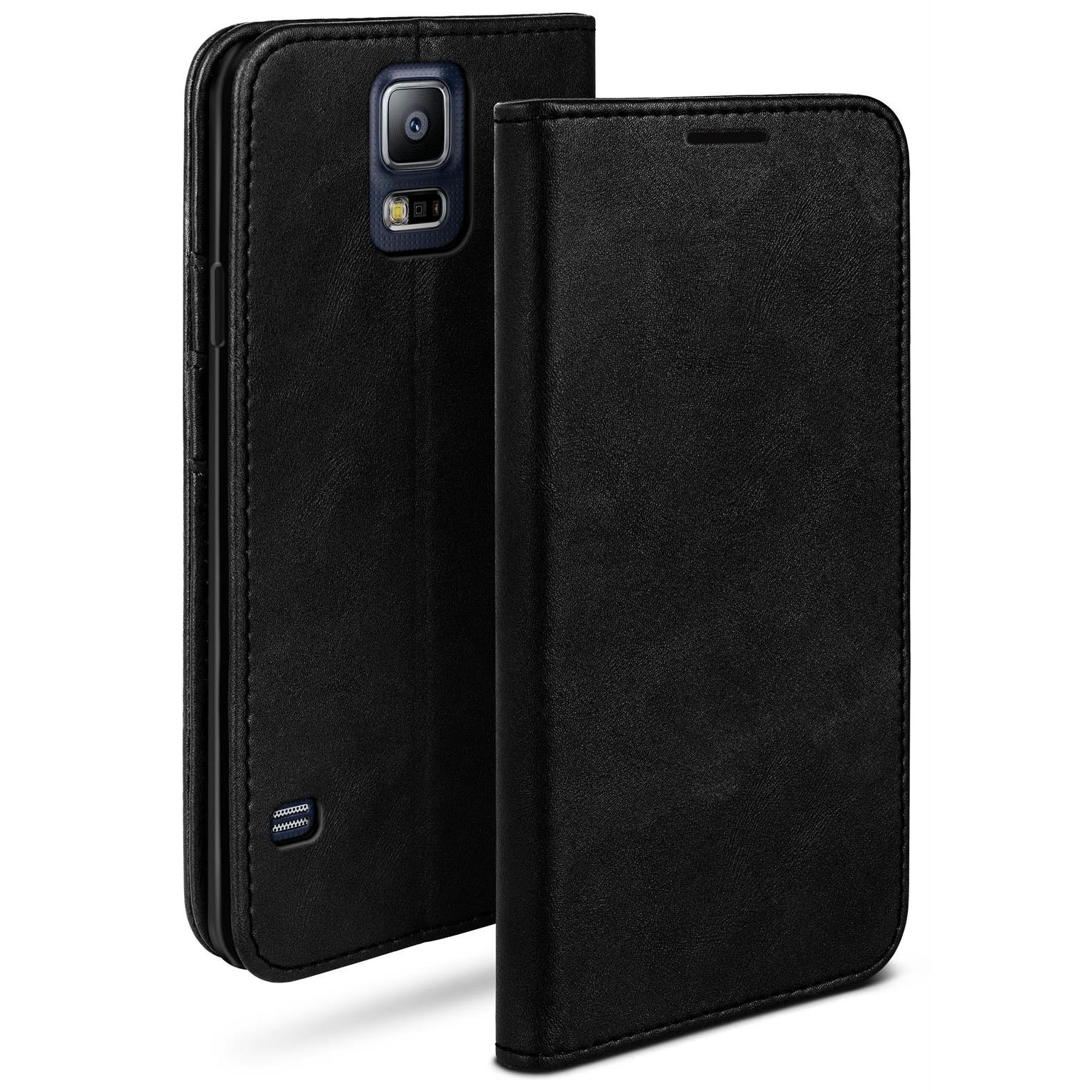 moex Casual Case Samsung Galaxy S5 Neo Hülle klappbar Leder Optik – Weiteres Produktbild 1
