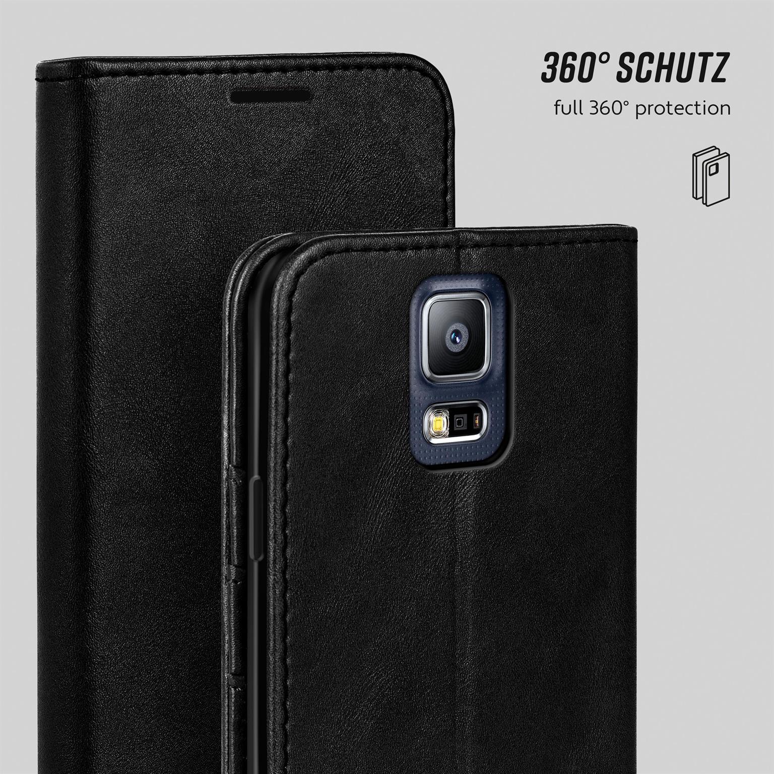 moex Casual Case Samsung Galaxy S5 Neo Hülle klappbar Leder Optik – Weiteres Produktbild 6