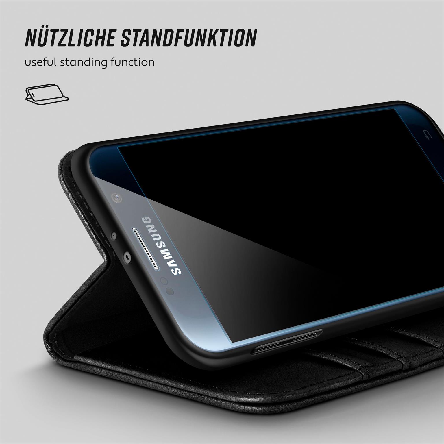 moex Casual Case Samsung Galaxy S6 Hülle klappbar Leder Optik – Weiteres Produktbild 4