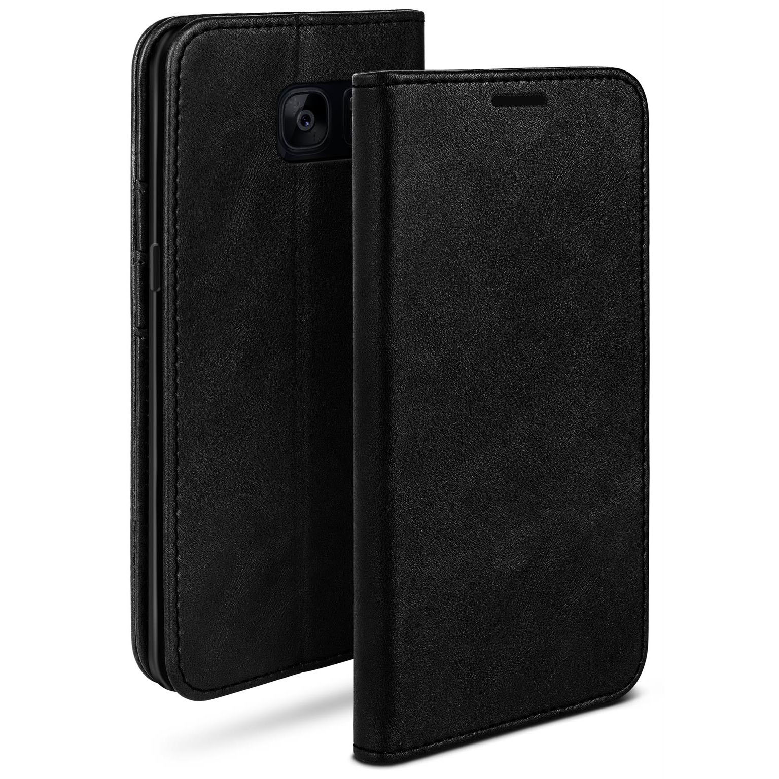 moex Casual Case Samsung Galaxy S7 Edge Hülle klappbar Leder Optik – undefined