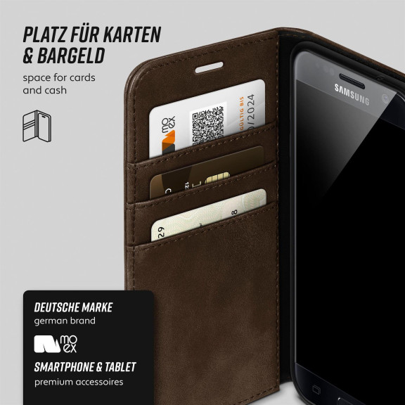 moex Casual Case Samsung Galaxy S7 Hülle klappbar Leder Optik – Weiteres Produktbild 3 moex Casual Case Samsung Galaxy S7 Hülle klappbar Leder Optik – Weiteres Produktbild 3