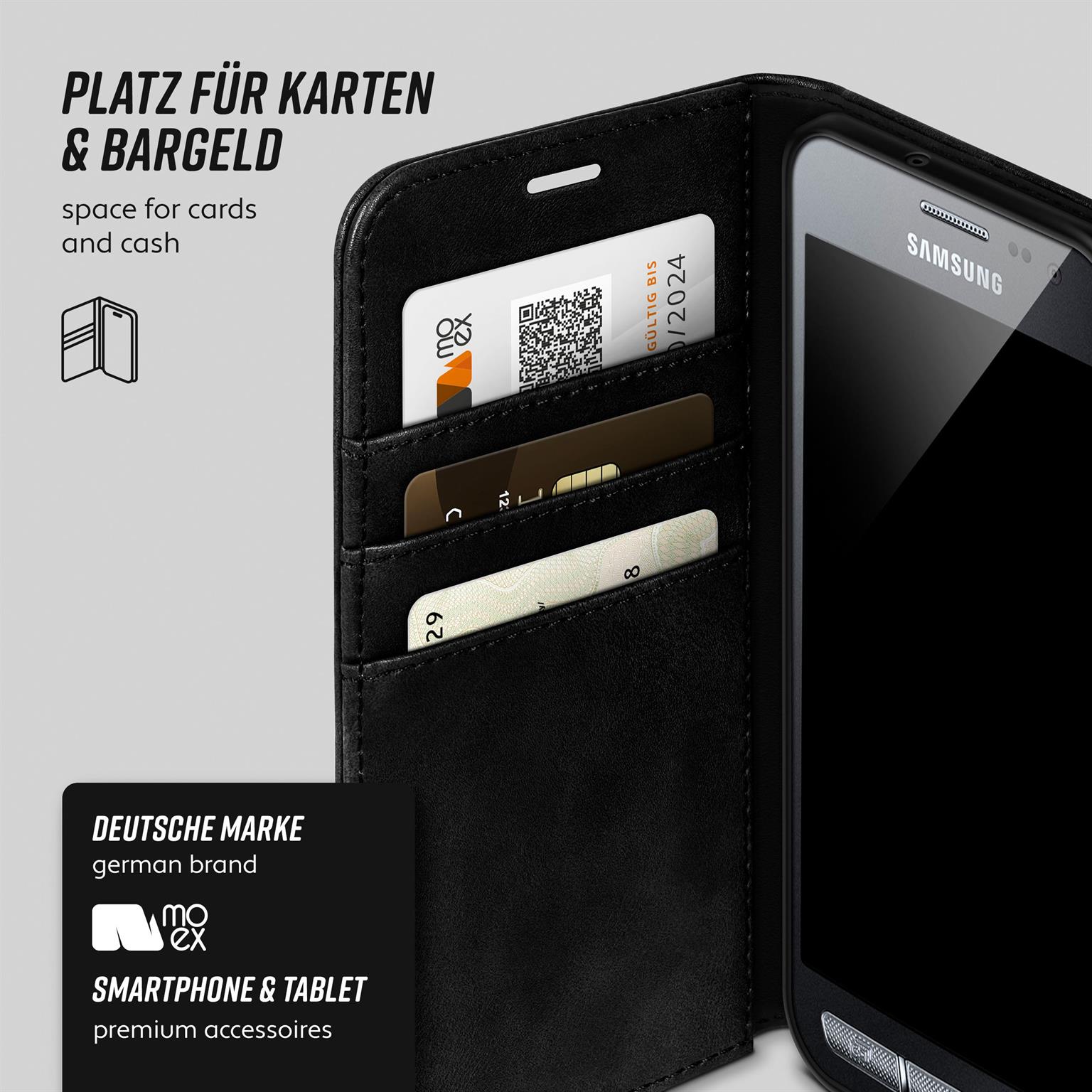 moex Casual Case Samsung Galaxy Xcover 3 Hülle klappbar Leder Optik – Weiteres Produktbild 3 moex Casual Case Samsung Galaxy Xcover 3 Hülle klappbar Leder Optik – Weiteres Produktbild 3