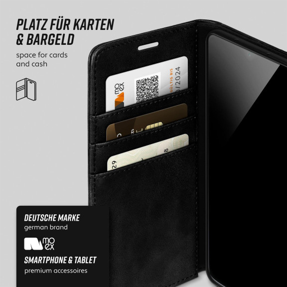 moex Casual Case Redmi Note 8 Pro Hülle klappbar Leder Optik – Weiteres Produktbild 3