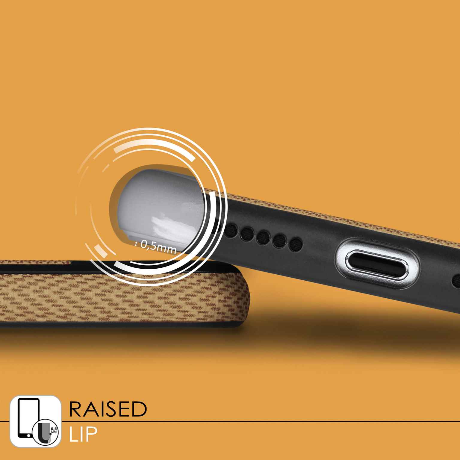 moex Chevron Case für iPhone 5 – Flexible Hülle mit erhöhtem Rand für optimalen Schutz – Weiteres Produktbild 5