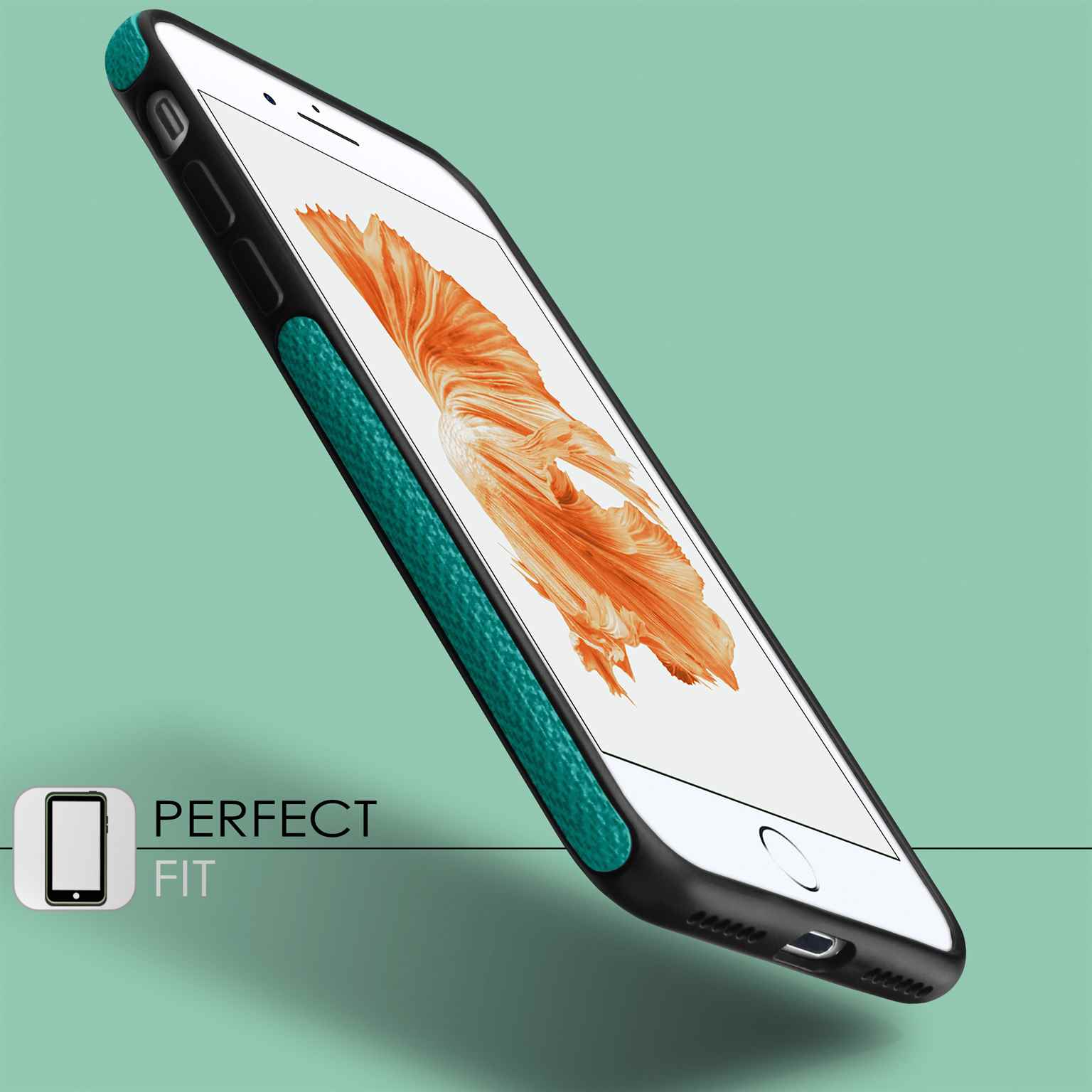 moex Chevron Case für iPhone 8 – Flexible Hülle mit erhöhtem Rand für optimalen Schutz – Weiteres Produktbild 3