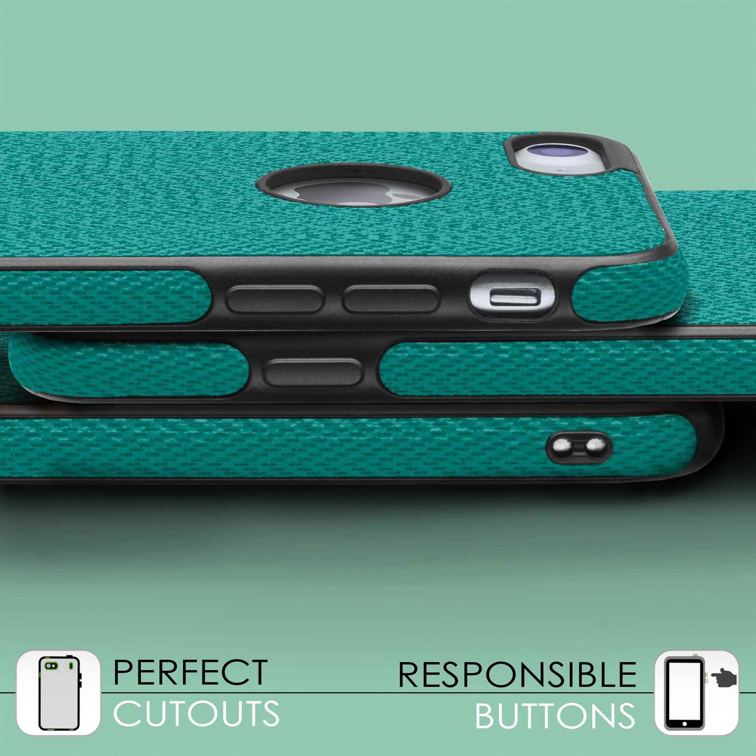 moex Chevron Case für iPhone 8 – Flexible Hülle mit erhöhtem Rand für optimalen Schutz – Weiteres Produktbild 4