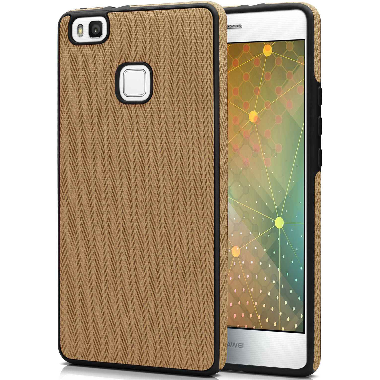 moex Chevron Case für Huawei P9 Lite – Flexible Hülle mit erhöhtem Rand für optimalen Schutz – Avorio