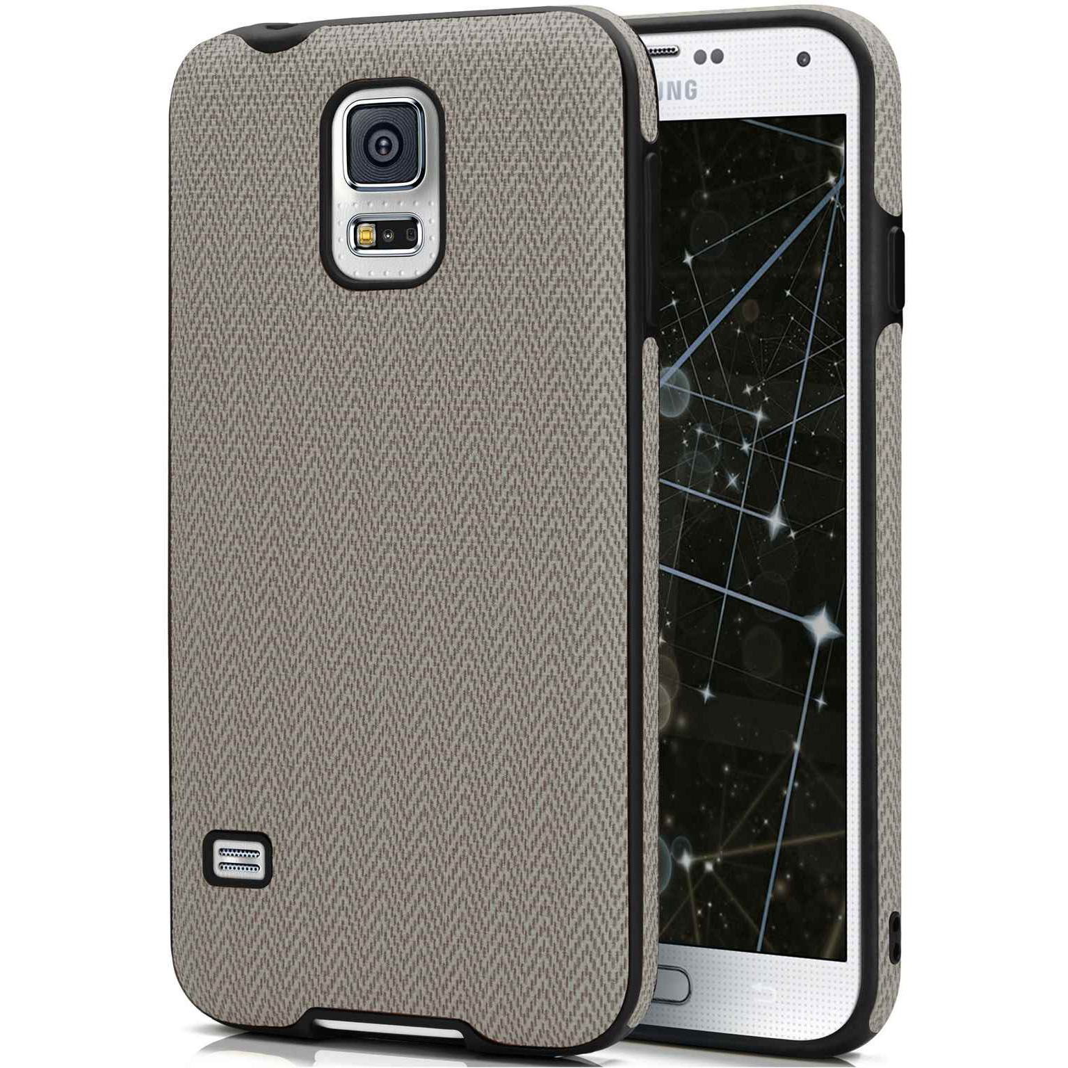 moex Chevron Case für Samsung Galaxy S5 Neo – Flexible Hülle mit erhöhtem Rand für optimalen Schutz – Bigio