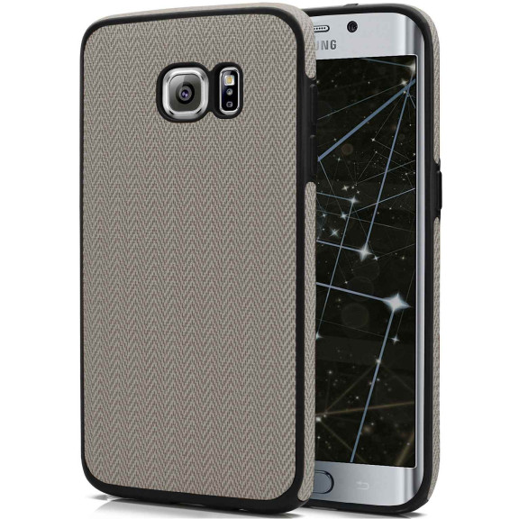 moex Chevron Case für Samsung Galaxy S6 Edge – Flexible Hülle mit erhöhtem Rand für optimalen Schutz – Weiteres Produktbild 1