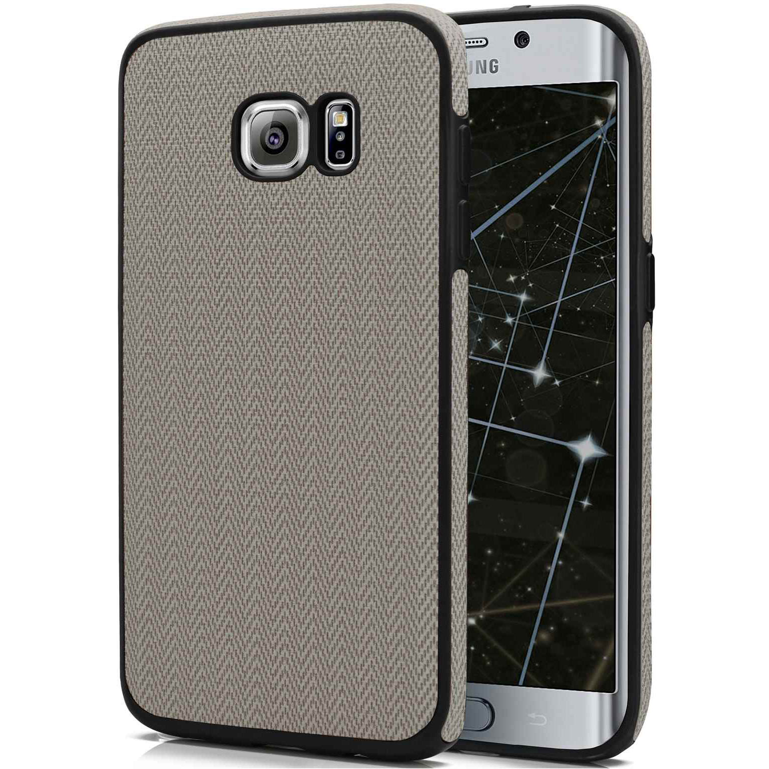 moex Chevron Case für Samsung Galaxy S6 Edge – Flexible Hülle mit erhöhtem Rand für optimalen Schutz – Weiteres Produktbild 1