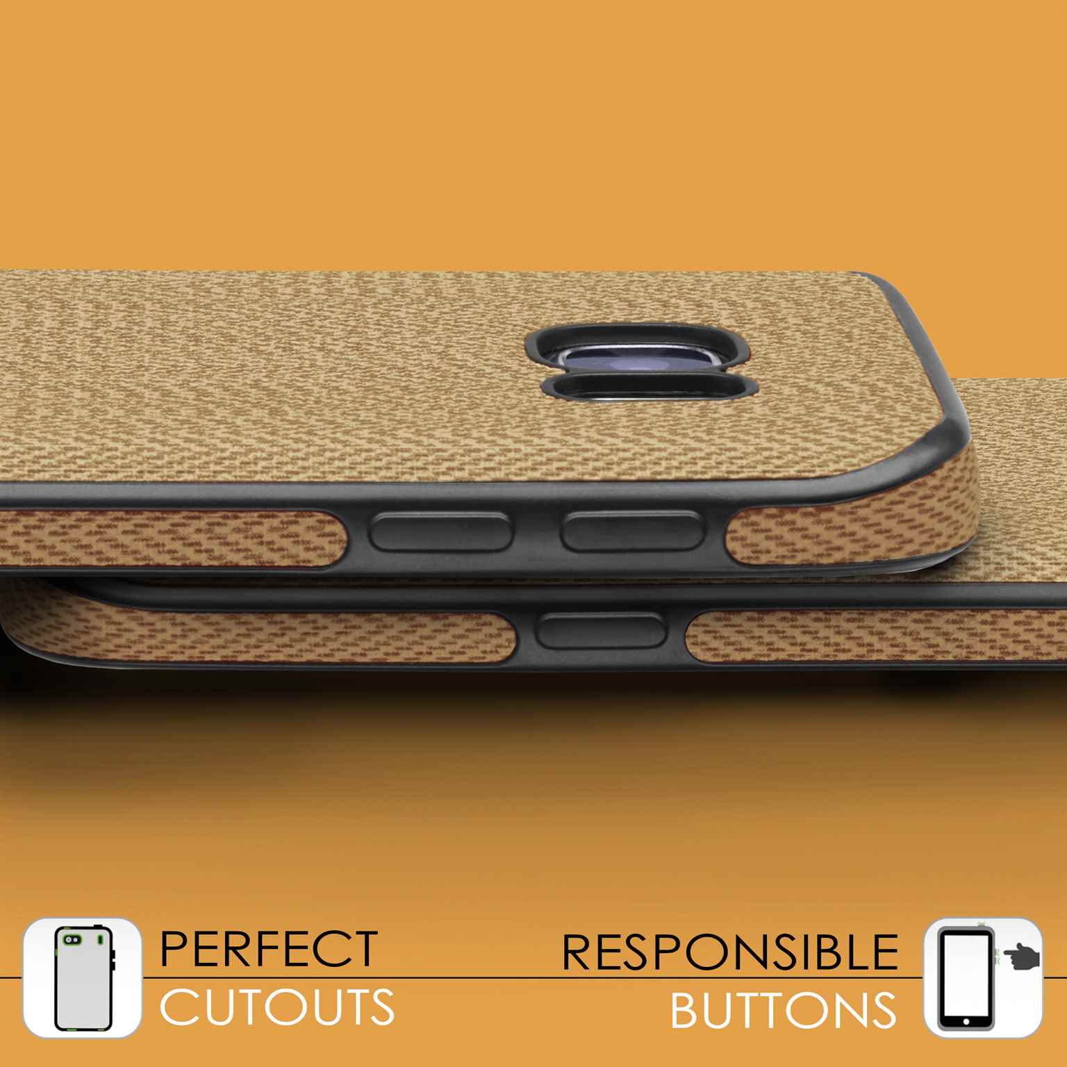 moex Chevron Case für Samsung Galaxy S7 – Flexible Hülle mit erhöhtem Rand für optimalen Schutz – Weiteres Produktbild 3