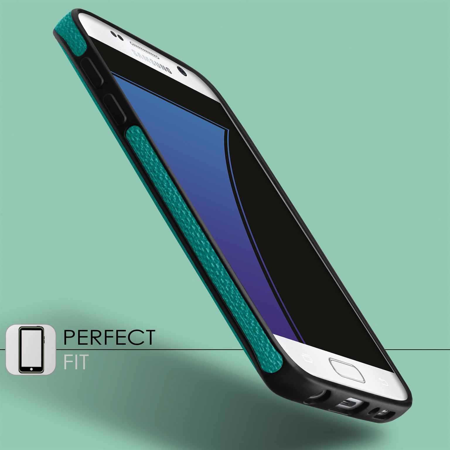 moex Chevron Case für Samsung Galaxy S8 Plus – Flexible Hülle mit erhöhtem Rand für optimalen Schutz – Weiteres Produktbild 2
