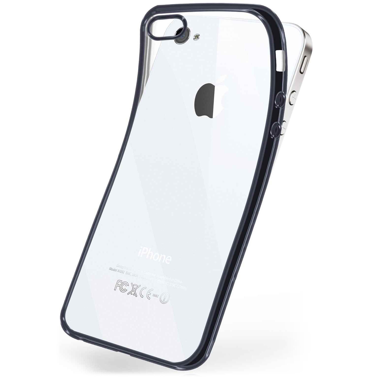 moex Chrome Case für iPhone 4 – Handy Bumper mit Chrom Rand – Transparente Hülle Hauptbild
