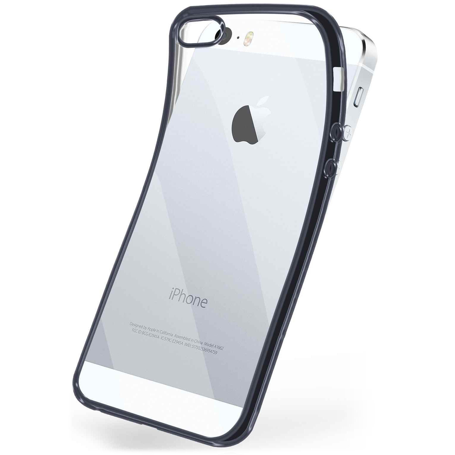 moex Chrome Case für iPhone 5 – Handy Bumper mit Chrom Rand – Transparente Hülle – undefined