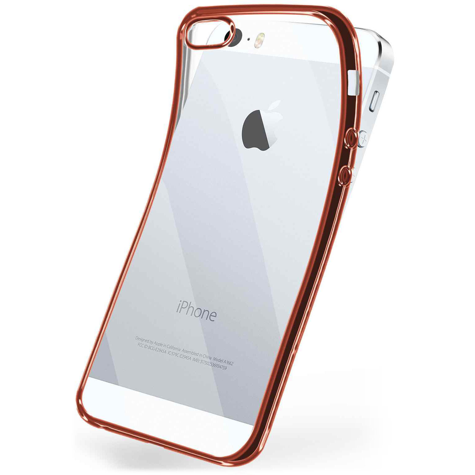 moex Chrome Case für iPhone 5 – Handy Bumper mit Chrom Rand – Transparente Hülle – Weiteres Produktbild 1
