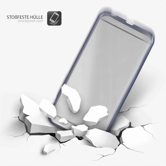 moex Chrome Case für iPhone 6 Plus – Handy Bumper mit Chrom Rand – Transparente Hülle – Weiteres Produktbild 4