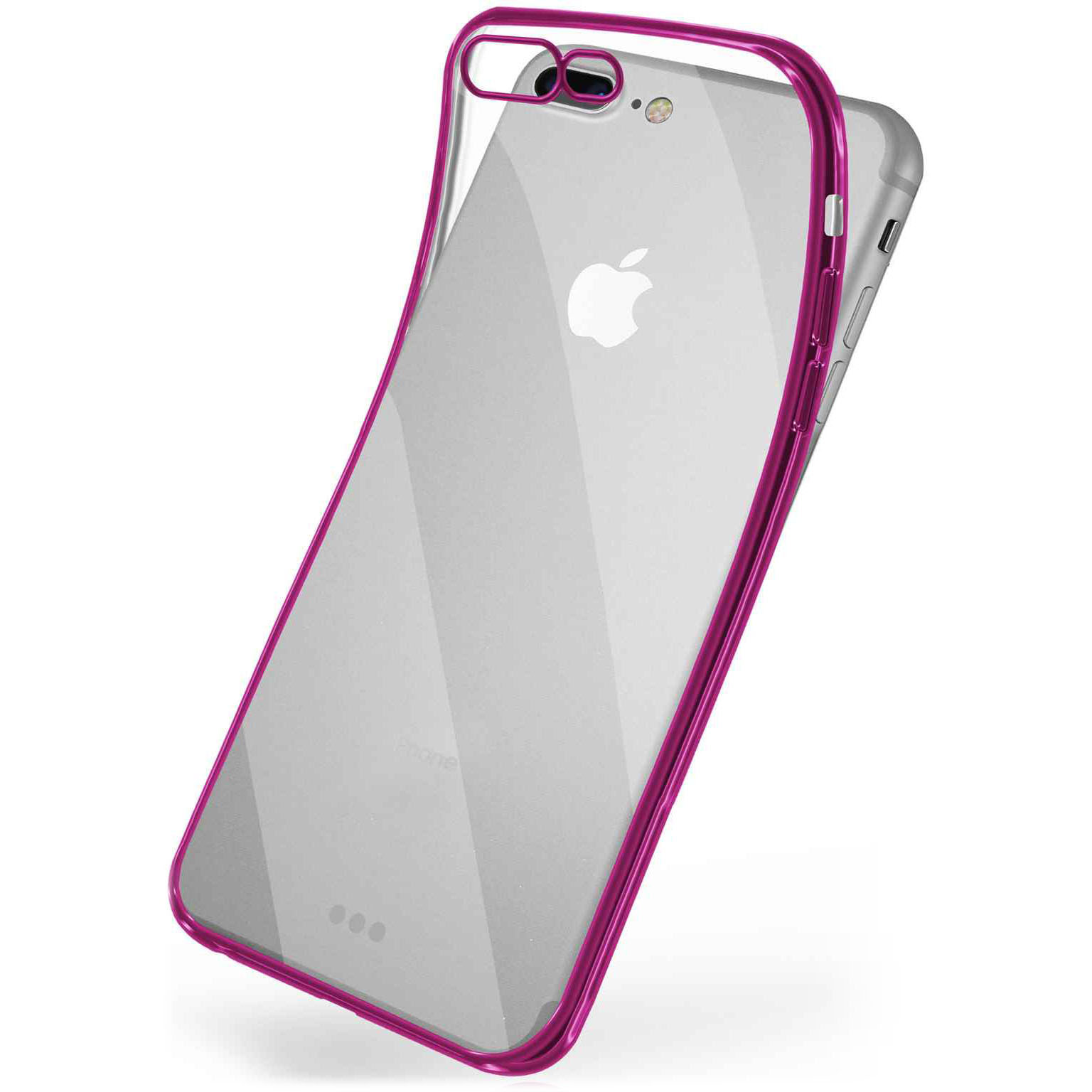 moex Chrome Case für iPhone 8 Plus – Handy Bumper mit Chrom Rand – Transparente Hülle – Weiteres Produktbild 1