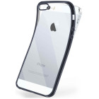 moex Chrome Case für iPhone SE (2016) – Handy Bumper mit Chrom Rand – Transparente Hülle – Weiteres Produktbild 1