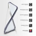 moex Chrome Case für iPhone SE (2016) – Handy Bumper mit Chrom Rand – Transparente Hülle – Weiteres Produktbild 2